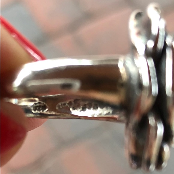 STERLING SILVER ROSE RING - Picture 7 of 7